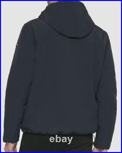 $225 Calvin Klein Men's Blue Infinite Stretch Hooded Soft Shell Jacket Size L