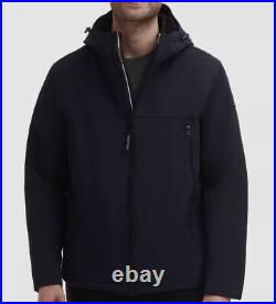 $226 Calvin Klein Men's Blue Infinite Stretch Hooded Soft Shell Jacket Size L
