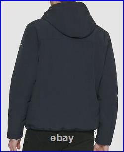 $226 Calvin Klein Men's Blue Infinite Stretch Hooded Soft Shell Jacket Size L