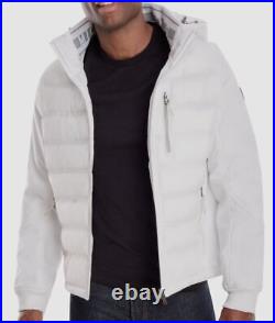 $250 Michael Kors Men's Mixed Media Soft Shell Hooded Coat Jacket Size M