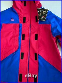 $500 Nike ACG Gore-Tex Men's Sz Large Jacket Blue Rush Pink BQ3445-666