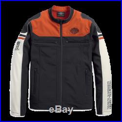 98405-19vm Harley-davidson Men's B&s Soft Shell Colorblock Jacket New