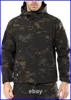 ANTARCTICA Men's Outdoor Waterproof Soft Shell Hooded Military Tactical Jacket