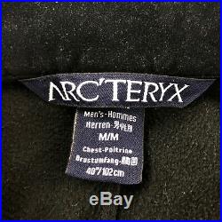 ARCTERYX GAMMA MX SOFT SHELL POLARTEC LINED JACKET Mens Medium Black Full Zip