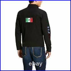ARIAT Men's New Team Softshell Mexico Jacket, Black