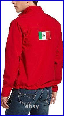 ARIAT Men's New Team Softshell Mexico Water Resistant Jacket