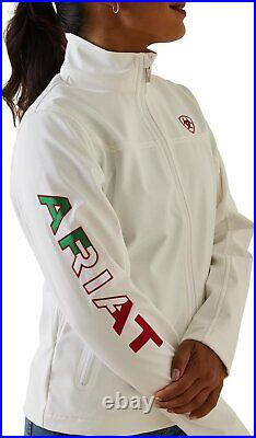 ARIAT Women's Classic Team Softshell Mexico Jacket, White
