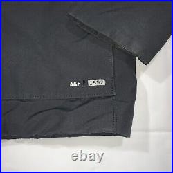 Abercrombie & Fitch Men's Thermo Peak Shell Lined Jacket Black L Water Repellent