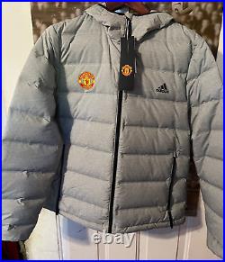 Adidas Manchester United Helionic Melange Jacket Grey Large