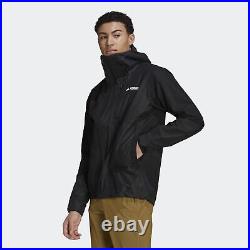 Adidas Men's Terrex Primeknit RAIN. RDY Waterproof Rain Jacket (Medium, Large)