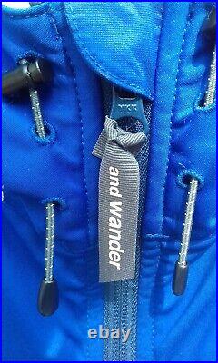 And Wander Jacket Size 3 22 Blue Green Dip Dye Rare BNWOT Patagonia Supreme TNF