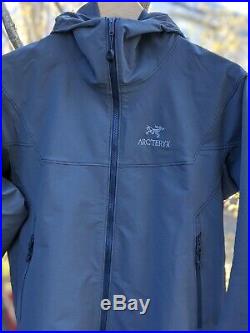 Arc'teryx Gamma LT Hoody Softshell Jacket Mens Small Heron Arcteryx Hooded