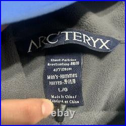 Arc'teryx Gamma MX Hoody Soft Shell Size Large Blue 2014 Repaired As-Is