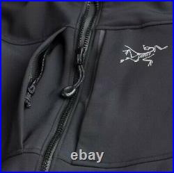 Arc'teryx Men's Gamma MX Blackbird Black Softshell Full Zip Jacket Sz M Arcteryx