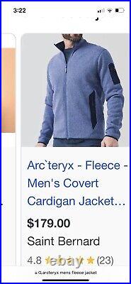 Arc'teryx Mens Medium Soft shell Jacket in good shape, all zippers work