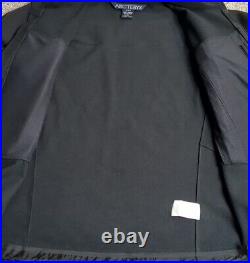Arc'teryx Softshell Jacket Full Zip Windstopper Fleece Lined Black Small