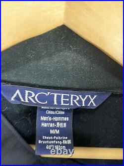 Arc'teryx Windstopper Softshell Fleece Interior Full Zip Black Jacket Size M