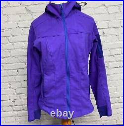 Arc'teryx Women's Purple Soft Shell Hooded Damen Jacket Size Medium M 8-10