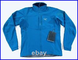Arcteryx Gamma MX Jacket Iliad Blue Soft Shell Fleece Lined Mens Size Medium New