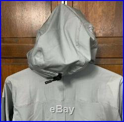 Arcteryx Men Medium M Full Zip Jacket Hooded Gray Grey Polartec Soft Shell