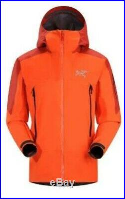 Arcteryx Men Sabre GORETEX Waterproof Ski Snowboard Softshell Jacket Chilli XL