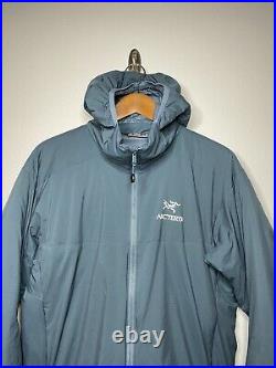 Arcteryx Mens Atom AR Jacket Size Large Grey/Blue Color Good Used Condition