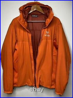 Arcteryx Mens Atom LT Hoody Orange Size Large Excellent Used Condition