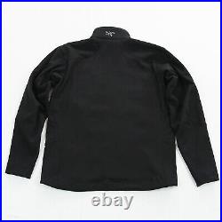 Arcteryx Mens Softshell Polartec Fleece Lined Full Zip Jacket Black Size M