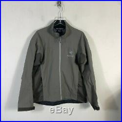 Arcteryx Soft Shell Jacket Men's L Beige Olive Light Weight Water Resistant Coat