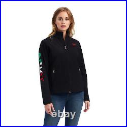 Ariat Ladies Mexican Flag Softshell Black Jacket 10043057