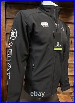 Ariat Men's Jacket New Team Softshell Black Marroon -Exclusive -8188