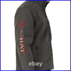 Ariat Men's Logo 2.0 Americana & Charcoal Softshell Jacket 10041616