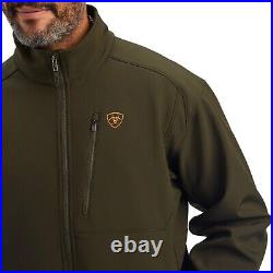 Ariat Men's Logo 2.0 Brine Olive Softshell Jacket- 10041615