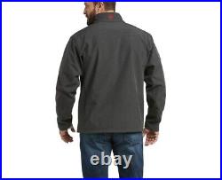 Ariat Men's Logo 2.0 Soft Shell Jacket Charcoal/americana-10041616