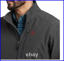 Ariat Men's Logo 2.0 Soft Shell Jacket Charcoal/americana-10041616