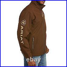 Ariat Men's Logo 2.0 Softshell Dark Brew & Tan Jacket 10035585
