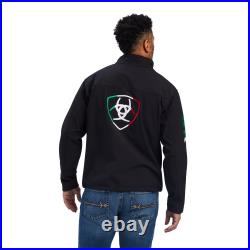 Ariat Men's Logo New Team Mexico Black Softshell Jacket 10043055