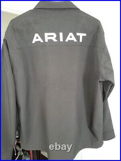 Ariat Men's New Team Black Full-Zip Softshell Jacket