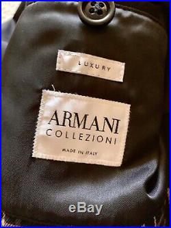 Armani Collezioni Soft Shell Lambskin Leather Jacket IT 42