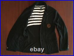 Authentic Rare Polo Ralph Lauren Crest Navy Sports Casual Mens Blazer Jacket M