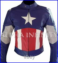 Avengers Endgame Captain America Leather Jacket Costume