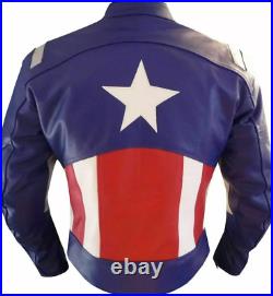 Avengers Endgame Captain America Leather Jacket Costume