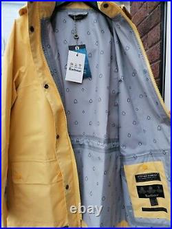 BNWT Barbour Womens Fourwinds Waterproof Jacket Yellow UK12 14 16 rrp£169