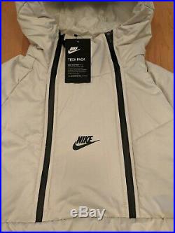 BNWT Nike Sportswear Tech Pack Jacket Anorak Light Bone large Sports 928885-072