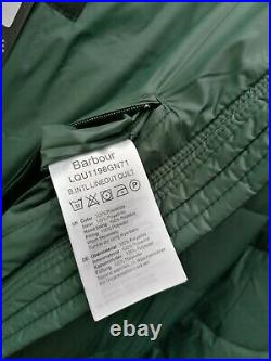 BNWT Womens Barbour International Lineout Long Quilted Coat Green UK1216 rrp£239