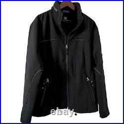 BUGATCHI UOMO Jacket Soft Shell Outdoors Hood Water Resistant Men XL Black