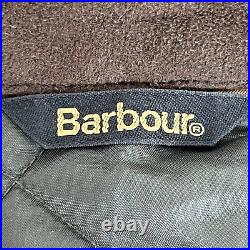 Barbour Quilted Vest Men's XXLarge Army Green Jacket Pockets Insulated Outdoor