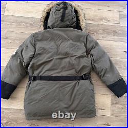 Bear USA JEEP Goose Down Parka Coat Snow Coat Faux Fur Trim Hood SMALL Mens
