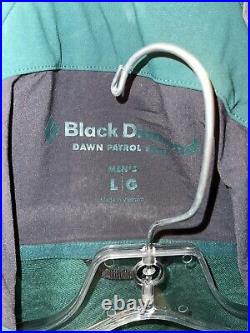 Black Diamond Men's Dawn Patrol Shell Green Jacket. Size Large