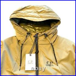 CP COMPANY Mens Wadding Padding Soft Shell Down Knit Jacket Green (MSRP $595)